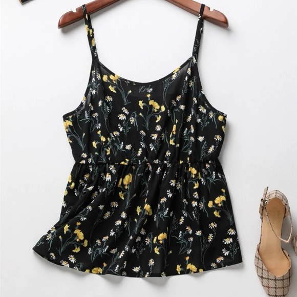 SHEIN Tops - Peplum floral tank